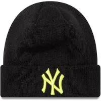 New Era 60565207 League Essential New York Yankees Beanie Noir