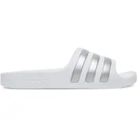 Adidas Claquettes / Tongs 'Adilette Aqua' argent / blanc