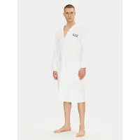 EA7 pour homme. 7M000441_AF14014 Peignoir en coton éponge blanc (L), Homewear
