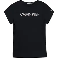 Calvin Klein Jeans Institutional Slim Short Sleeve T-shirt Noir 14 Years Fille