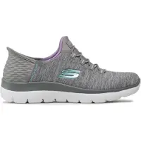 SKECHERS Femmes, Baskets, Mocassins 149937, Gris, (38.5)