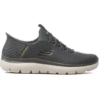 SKECHERS Baskets basses SUMMITS SLIP-INS hommes - Gris - 43