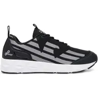Emporio Armani unisex. X8X217_XK433 Chaussures C2 technology noires (44), Plat, Lacets, Casuel, Sport, Multisport