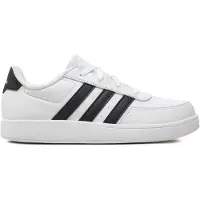 Adidas Breaknet 2.0 K Enfants Classic Tennis Baskets Chaussures de sport pour enfants blanc/noir HP8956, Taille:38 2/3 EU