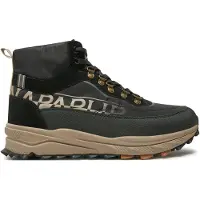 Napapijri Bottes à lacets noir / blanc chiné