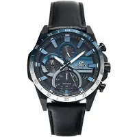Casio EDIFICE Classic Solar Powered Chronograph Nighttime Drive Series Montre pour hommes