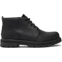 Timberland pour homme. TB0A69TWW021 Britton Road Mid Leather Chukka Boots Black (45.5), Cuir, Noir, Plat, Lacets, Casuel, Durable