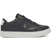 Tommy Hilfiger Baskets basses 'Essential Chic Court' or / noir
