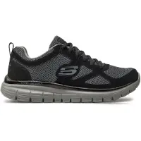 SKECHERS Baskets basses 'Burns Agoura' gris chiné / noir