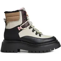 Pepe Jeans pour femme. PLS50499 Bottines Queen Funny blanches (38), 1 à 3 cm, Lacets, Casuel