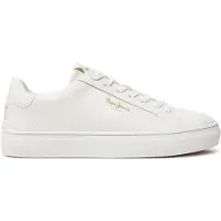 Pepe Jeans pour femme. PLS00031 Camden Rump Sneakers white (38), Blanc, Plat, Lacets, Casuel