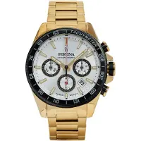 Festina Montre à affichage analogique blanc