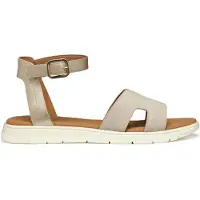 Geox Sandales Femme Dandora à bride à la cheville Or Clair/Taupe Clair Lt Gold/Lt Taupe