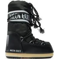 Moon Boot pour femme. 80D1400440 Bottes Icon en nylon noir (27/30), Plat, Aucun, Casuel, Neige