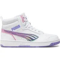 Puma Baskets 'Rebound V6 Mid Bouncy Sky Jr' blanc