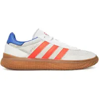 Adidas HB Spezial Pro Boost, chaussures de handball d'intérieur, modèle pour salle, couleurs : blanc/rouge/bleu, référence : FZ4654, pointure : 42 EU