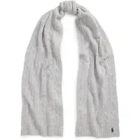 Ralph Lauren pour femme. 455956296004 Écharpe en cachemire et laine grise (OSFA), Casuel