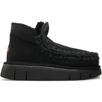 Mou pour femme. MU.FW531009A Eskimo Bounce chaussures en cuir noir (40), 3 à 5 cm, Aucun, Casuel