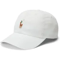 Ralph Lauren pour femme. 211954881002 Casquette Pony Ball blanc (OSFA), Casuel, Coton