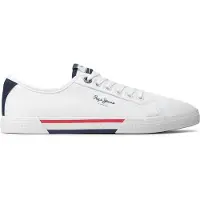 Pepe Jeans Brady Men Basic Trainers Blanc EU 42 Homme