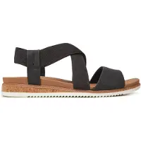 SKECHERS Bobs Desert Kiss Low Sandalen Plat - Zwart - Maat 37