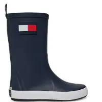 Tommy Hilfiger Bottes en caoutchouc 'RUDY' bleu / rouge cerise / blanc