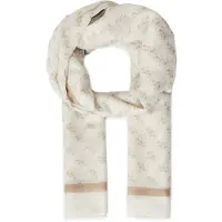 GUESS Écharpe 'KATYA SCARF 90X180' beige / blanc