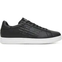 Emporio Armani unisex. 7X000331_AF10848 Chaussures classiques Cc noir (45 1/3), Cuir, Plat, Lacets, Casuel