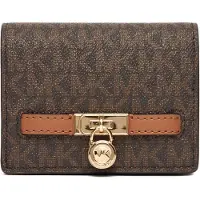 Michael Kors Porte-monnaies 'Hamilton Moderne' marron