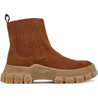 Weekend Max Mara pour femme. 2525796035600 Bottines en cuir Genepi Cuoio (38), Marron, Plat, Aucun, Casuel