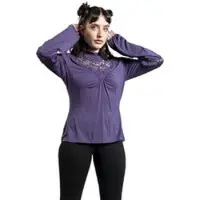 Gothicana by EMP T-shirt manches longues Gothic de - Mystical Woods - S - XL - pour Femme - lilas - Taille XL