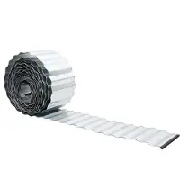 vidaXL Bordure de pelouse argentée 1000 x 15 x 0,03 cm Acier galvanisé
