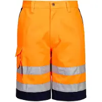 Portwest Bermuda haute visibilité HiVis Poly-coton