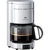 Braun kf47 1 cafetière filtre acier blanc 1000 w 130383