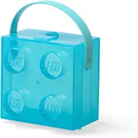 LEGO Boîte de Stockage Lego Avec Poignée Translucent Light Blue