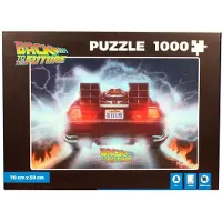 SD Toys Puzzle 1000el - DeLorean z Powrotu do Przeszłości "Out of Time"