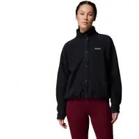 Columbia Jasper Ridge Pebbled Snap Full Zip Fleece Noir S Femme