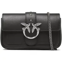 Pinko Sacs à main 'LOVE ONE POCKET C VITELLO SETA BORSA' noir