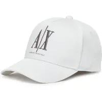 Armani Exchange pour homme. XM000811AF13343U0009 Casquette blanche (OSFA), Casuel, Coton