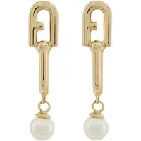 Furla Boucles d'oreilles or / blanc perle
