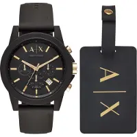 Armani Exchange Montre à affichage analogique 'AX7105' or / noir