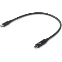 Ubiquity Câble Ubiquiti USB-C 0.3m 100W 480Mbps Noir avec Écran