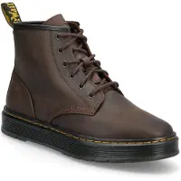 Dr. Martens pour homme. 41681200 Brookline Chukka Bottes en cuir marron foncé (41), Plat, Lacets, Casuel