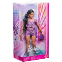 Barbie Deluxe Metallic With Outfit Doll Violet Enfants