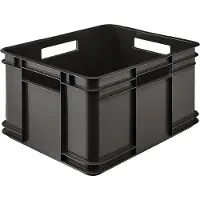 Keeeper Boîte de Rangement - - Euro XL - 28 L - Eco Gris - Plastique Recyclé