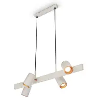 Briloner Suspension Lampe suspendue Salle manger 4 ampoules Pivotante Salon Spots
