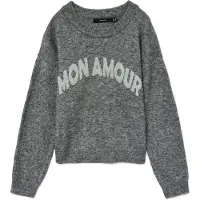 Vero Moda Pull-over 'VMAmoremio' gris clair / gris chiné