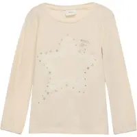 s.Oliver T-Shirt crème / argent / blanc