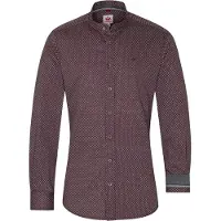 Spieth & Wensky Chemise folklorique rouge foncé