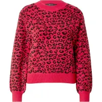 Vero Moda Pull-over 'VMNANCY' rouge sang / noir